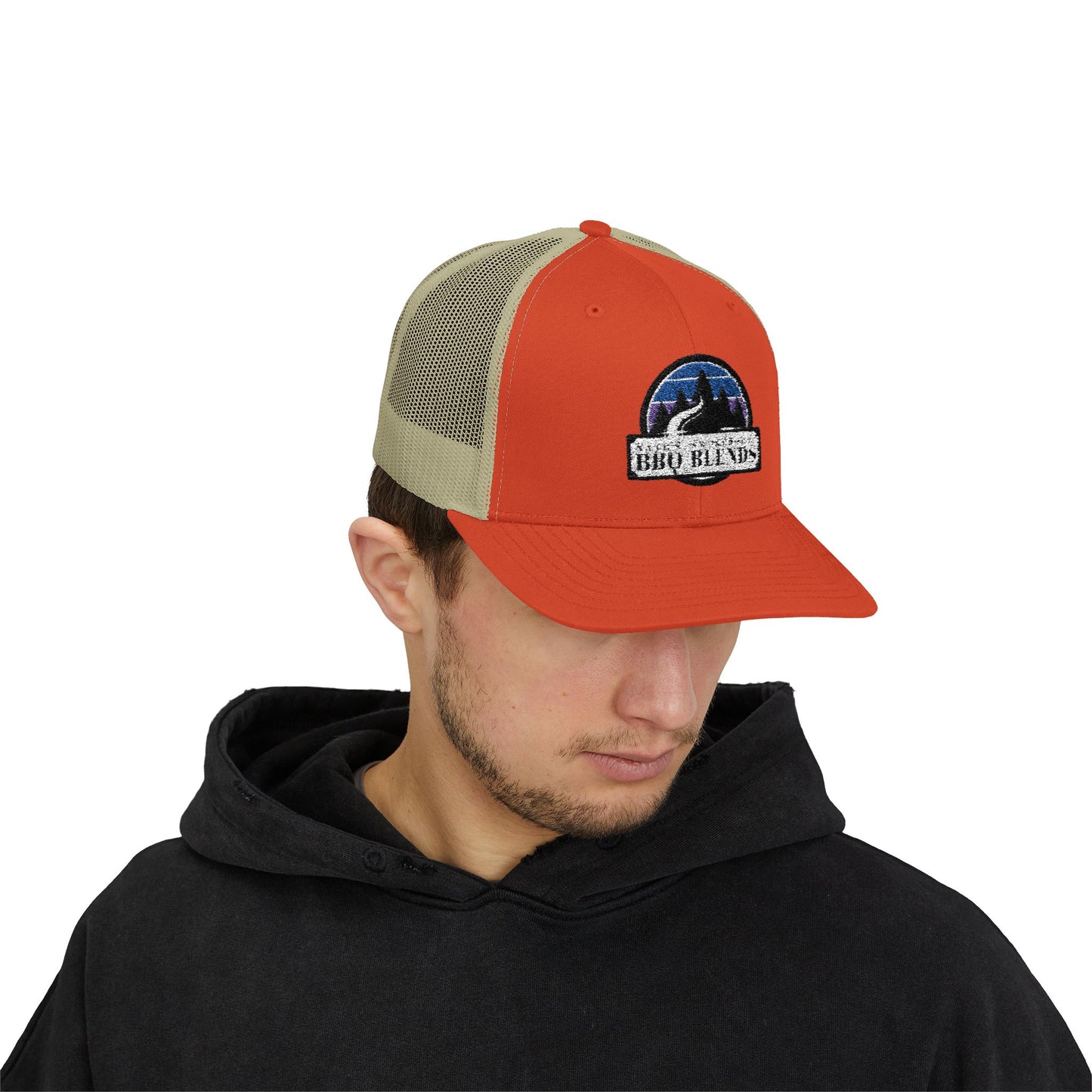 The Trailblazer Trucker – Nate’s Smokehouse Rustic Snapback for Campfires, Cookouts & Off-Grid Adventures