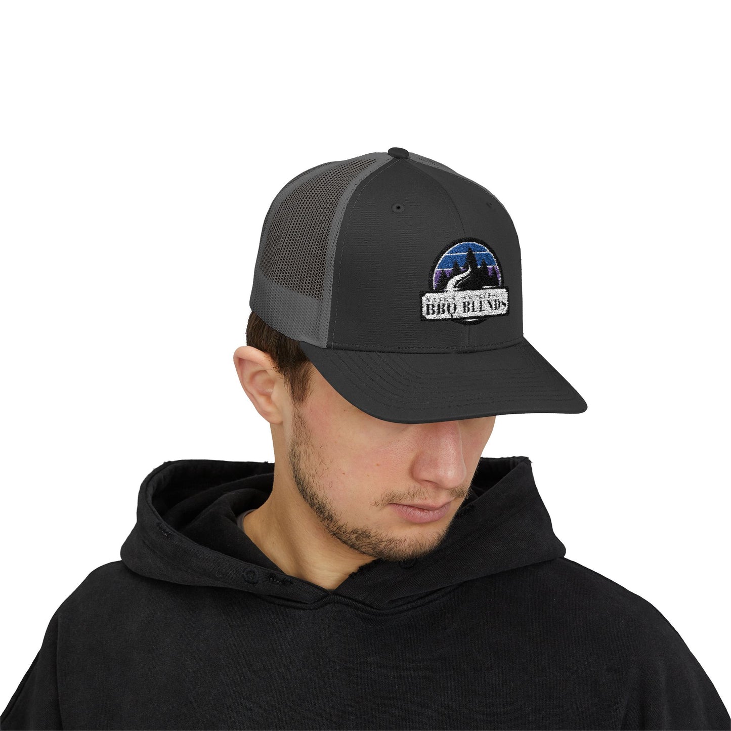 The Trailblazer Trucker – Nate’s Smokehouse Rustic Snapback for Campfires, Cookouts & Off-Grid Adventures