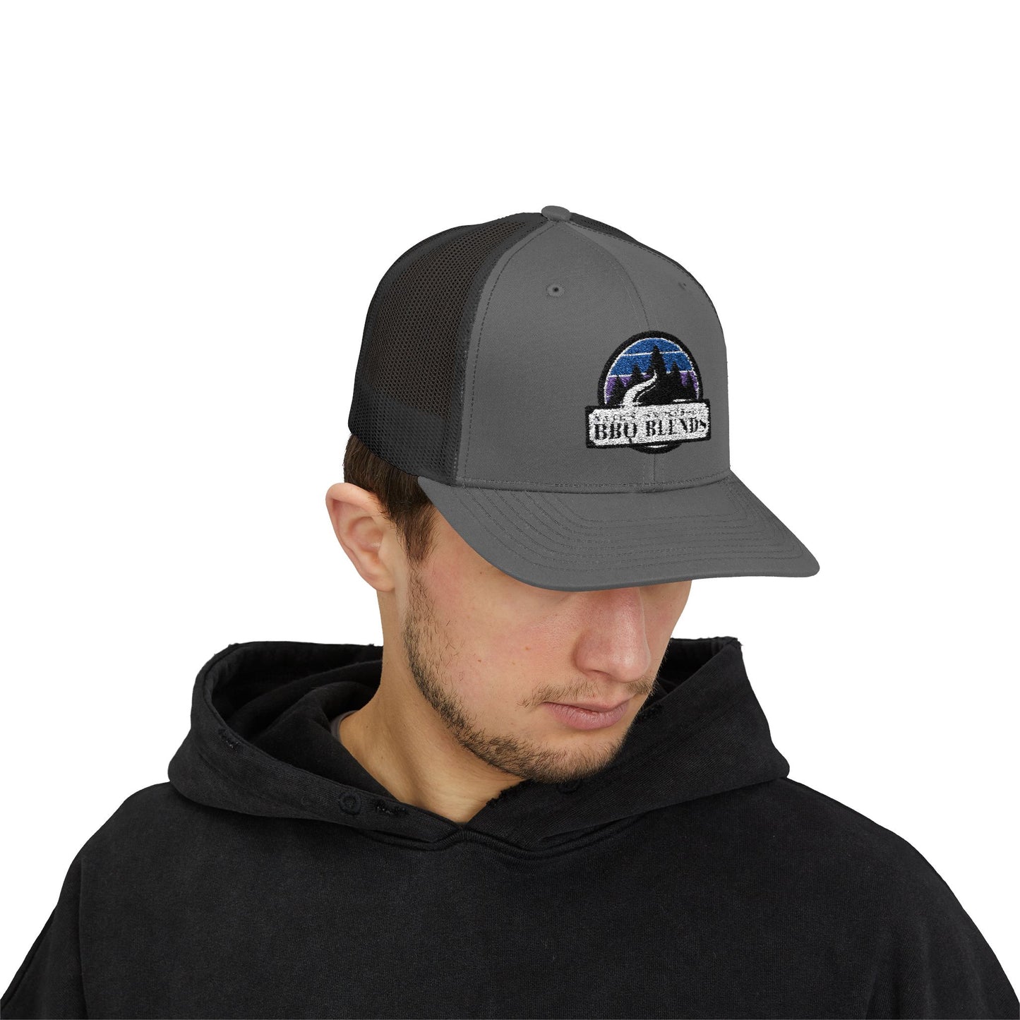 The Trailblazer Trucker – Nate’s Smokehouse Rustic Snapback for Campfires, Cookouts & Off-Grid Adventures