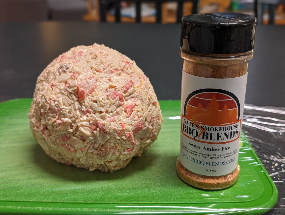 Sweet Amber Fire Crab Meat Cheese Ball