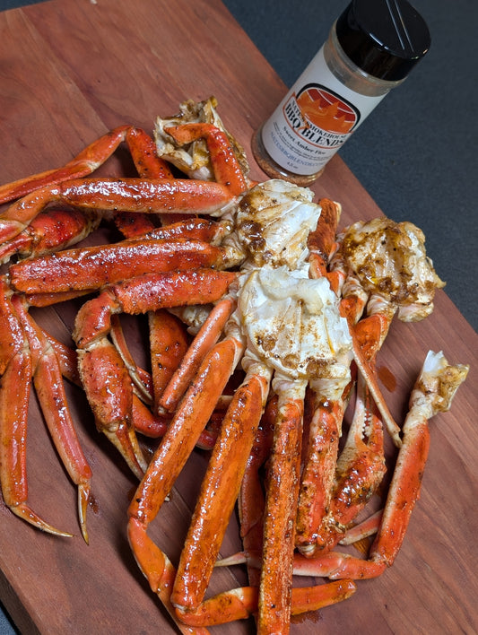 Smoked Crab Legs with Sweet Amber Fire